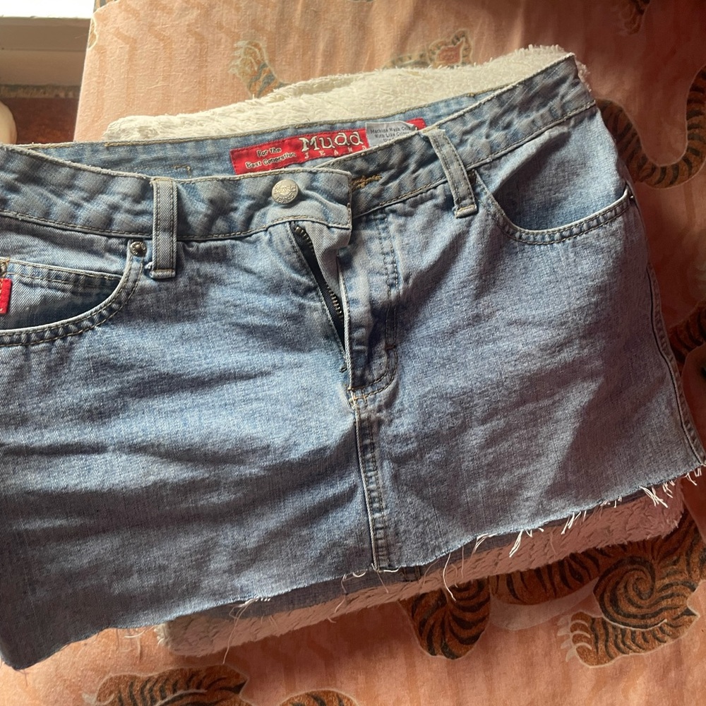 Mudd Women's Denim Mini Skirt